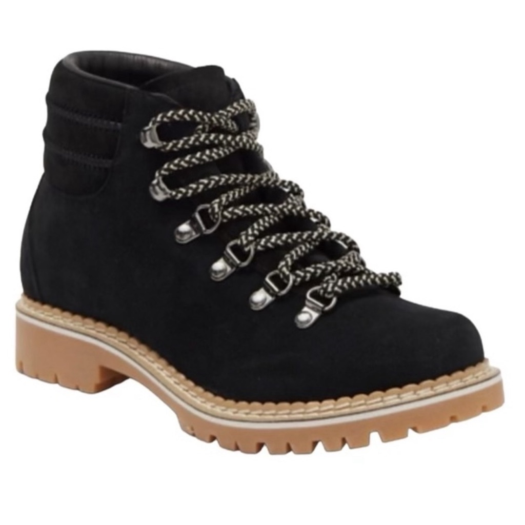 Montelliana 1965 Alce Suede Hiking Ankle Boot In Black